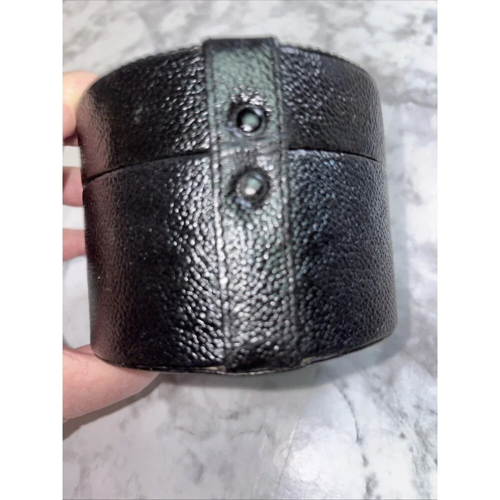 Jewelry Case Travel Size Removeable top tray Black Snap Case
